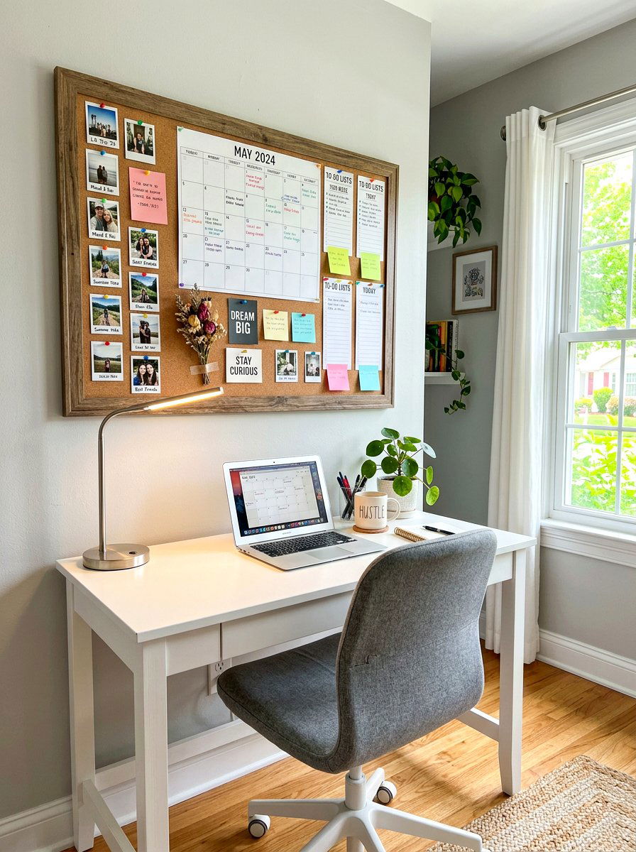 Cork Board Display - 30 office supply storage ideas