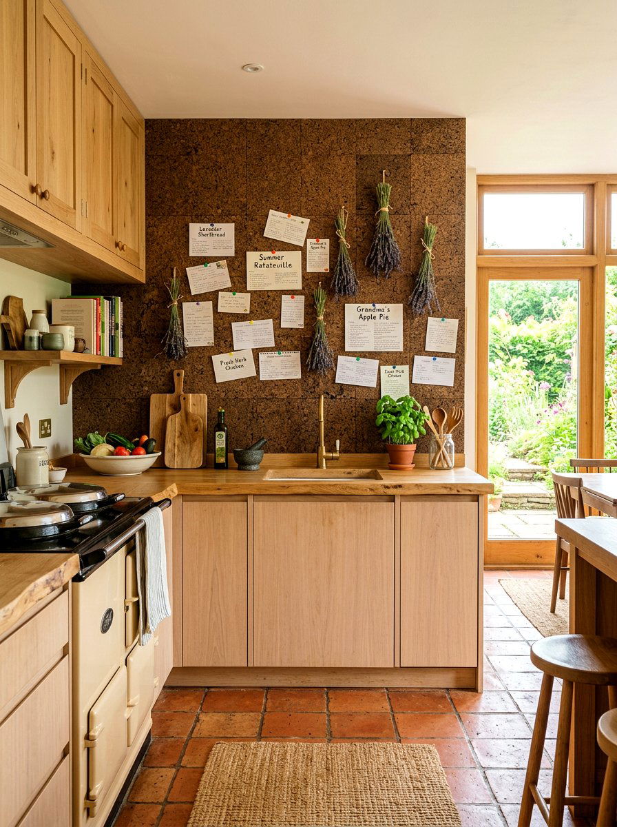 Cork Board Wall Tiles - 30 temporary backsplash ideas
