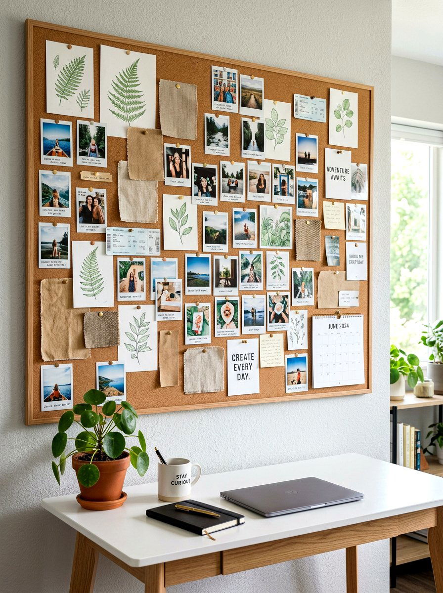 Cork Board - 30 mood board wall ideas