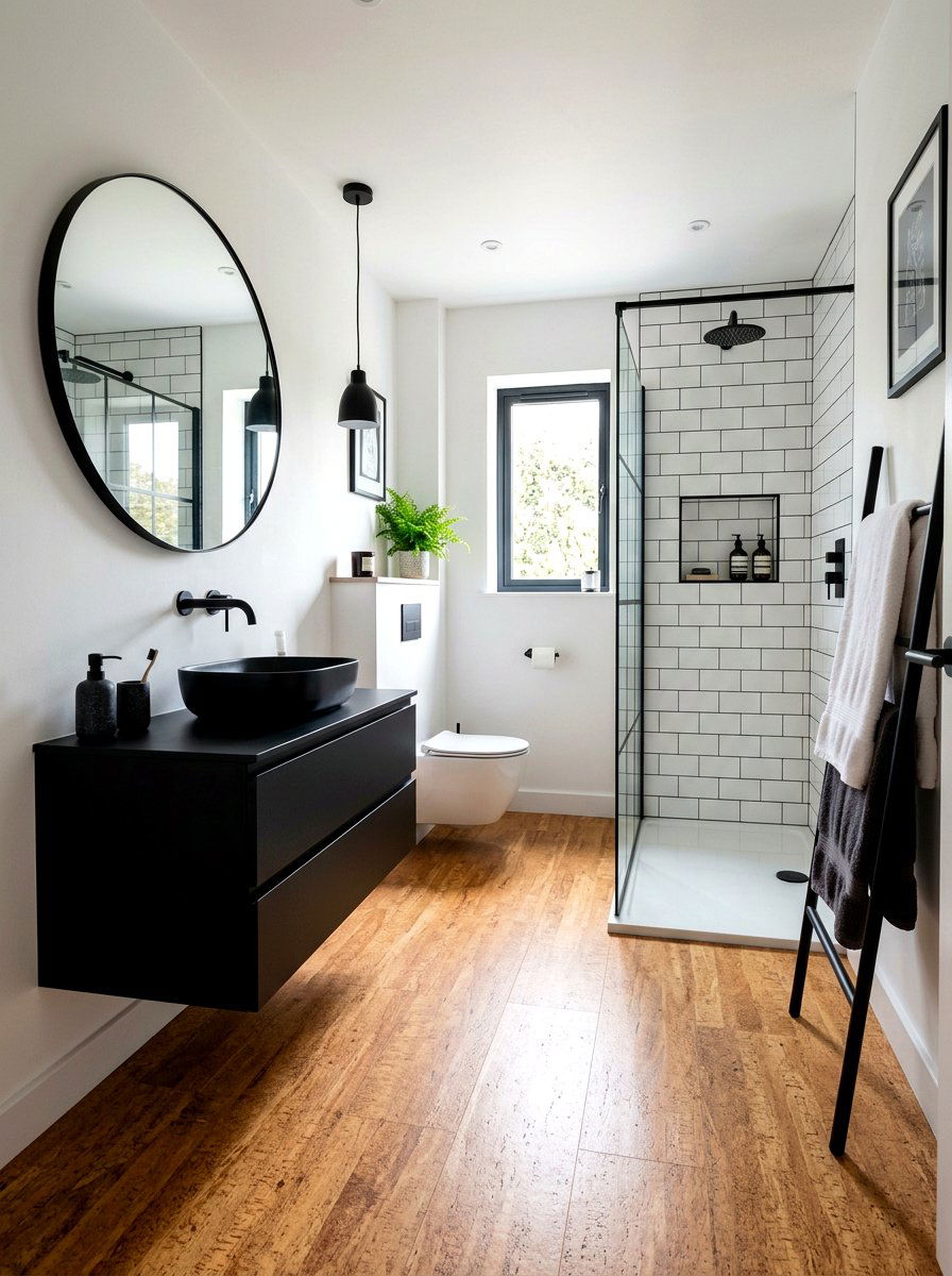 Cork Flooring Bathroom Design - 30 eco bathroom ideas