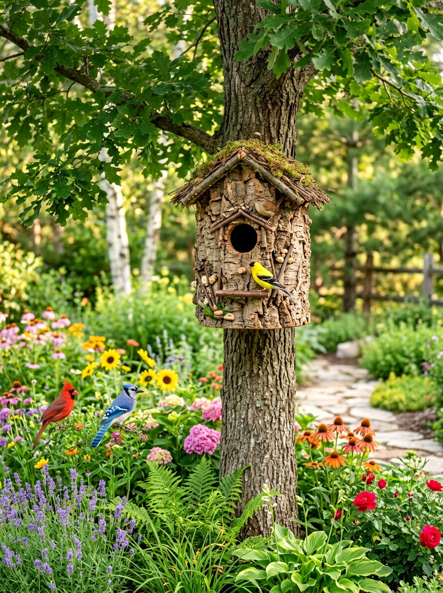 Cork birdhouse - 30 cork decor ideas