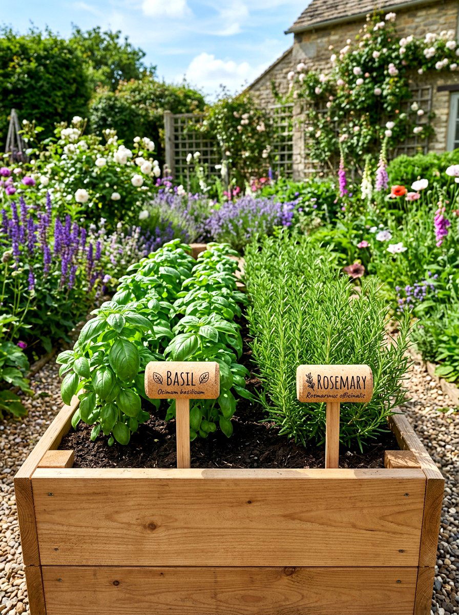 Cork garden markers - 30 cork decor ideas