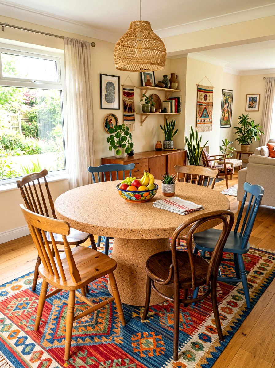 Cork tabletop surface - 30 cork decor ideas