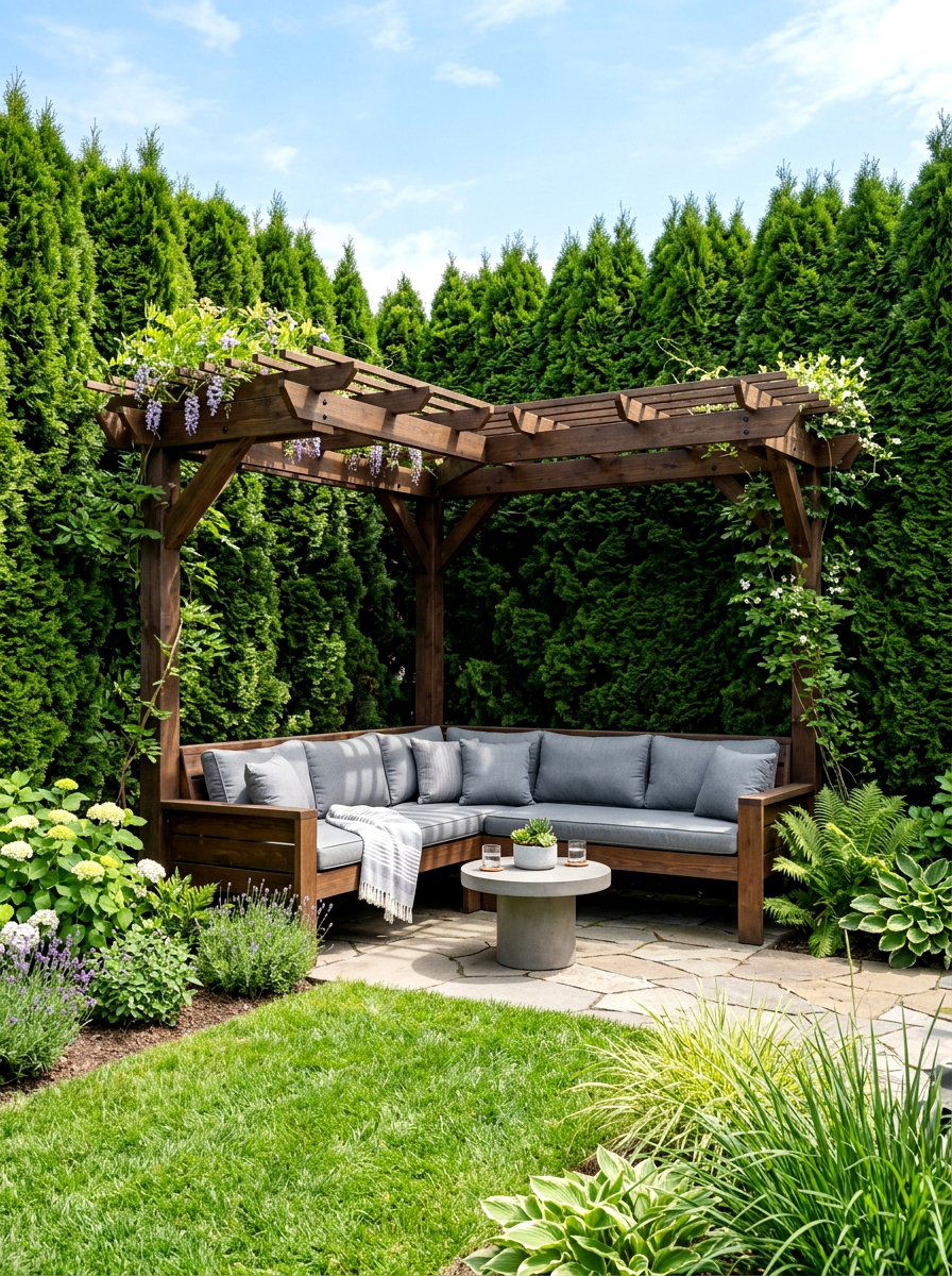 Corner Backyard Pergola - 30 backyard pergola ideas