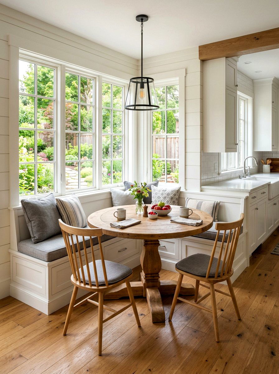 Corner Banquette Breakfast Nook - 30 conversation seating ideas
