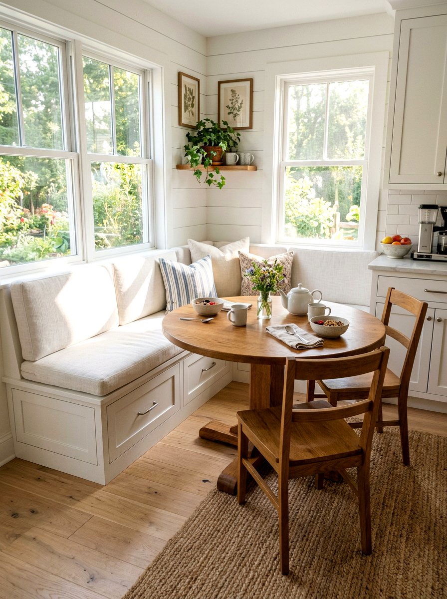 Corner Breakfast Banquette Cabinet - 30 kitchen corner cabinet ideas