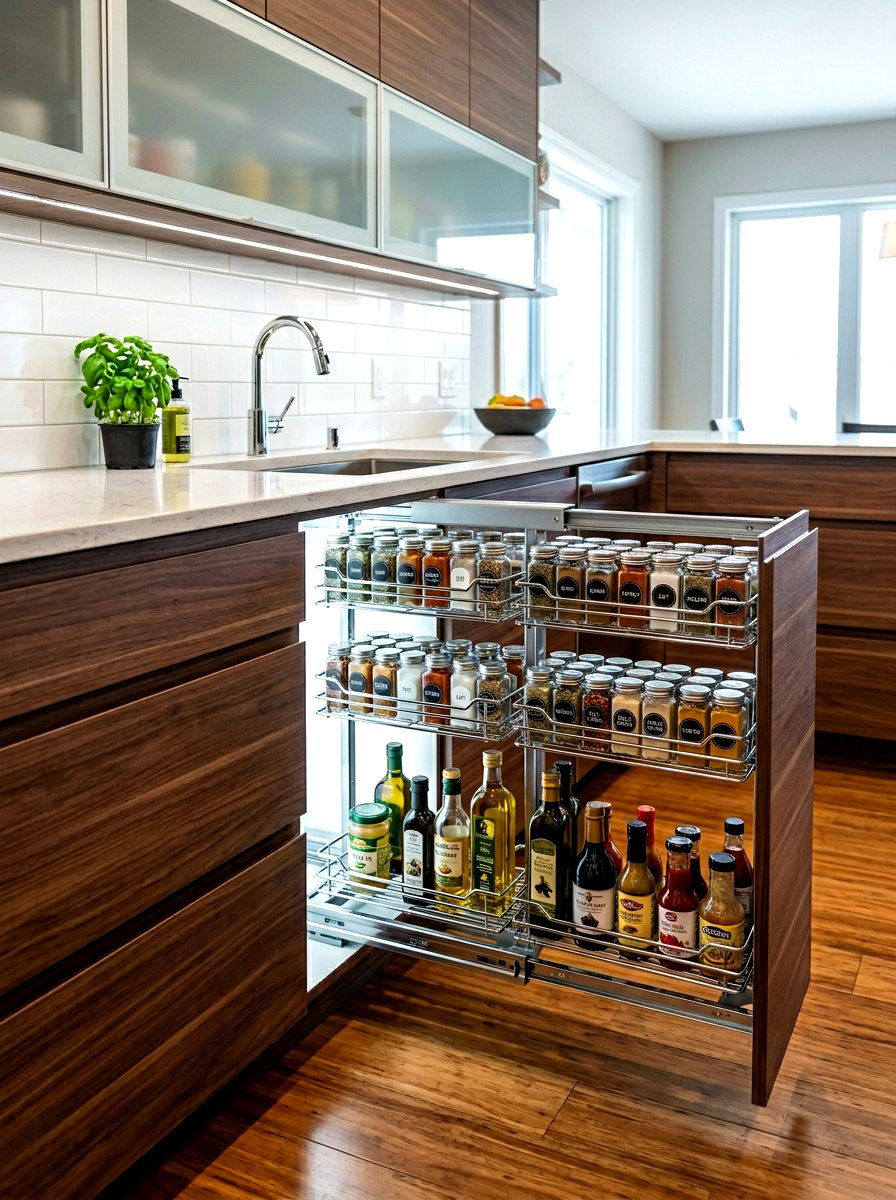 Corner Cabinet Organizer - 30 spice rack ideas