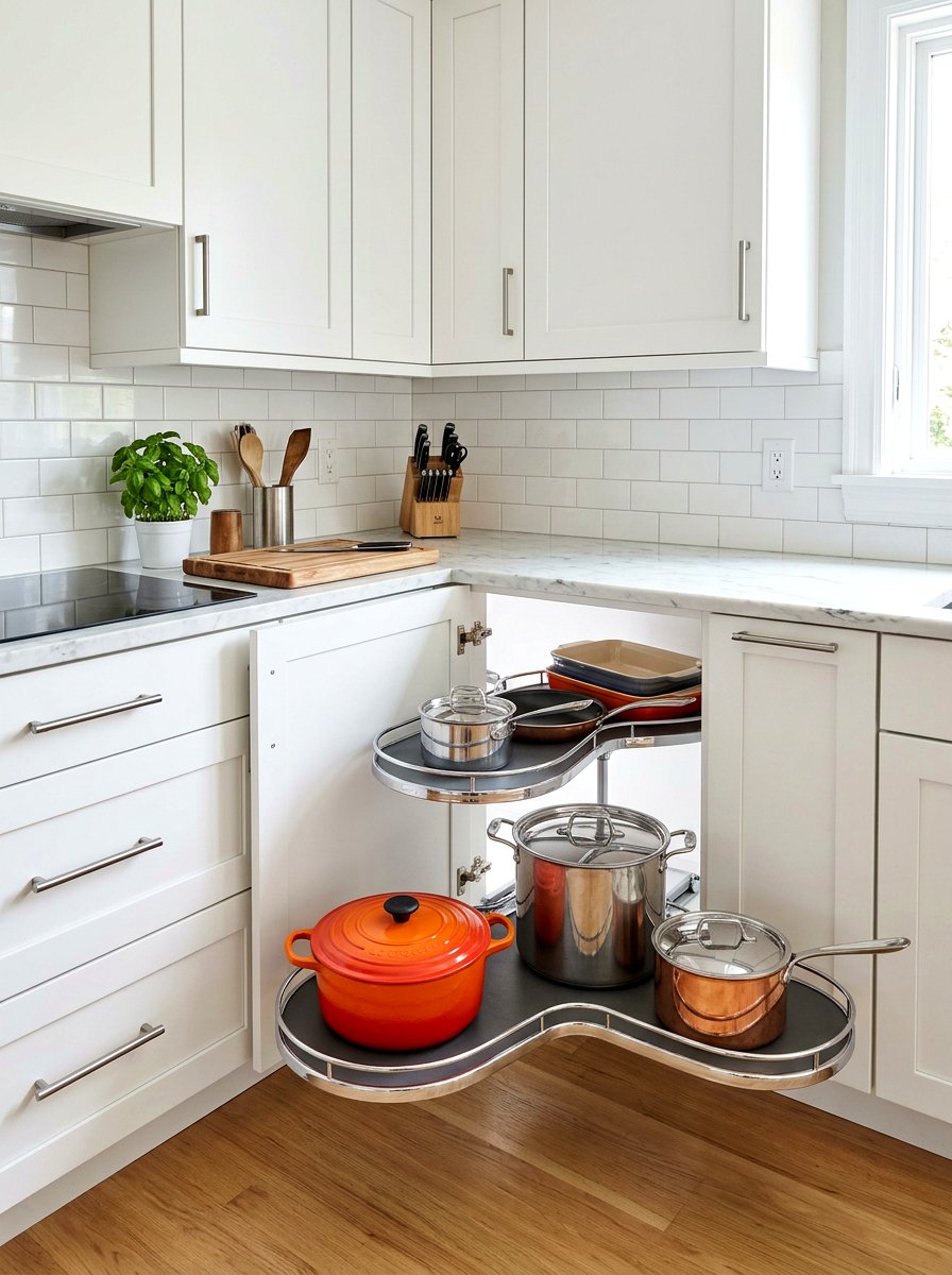 Corner Cabinet Pull Out - 30 kitchen drawer pantry ideas