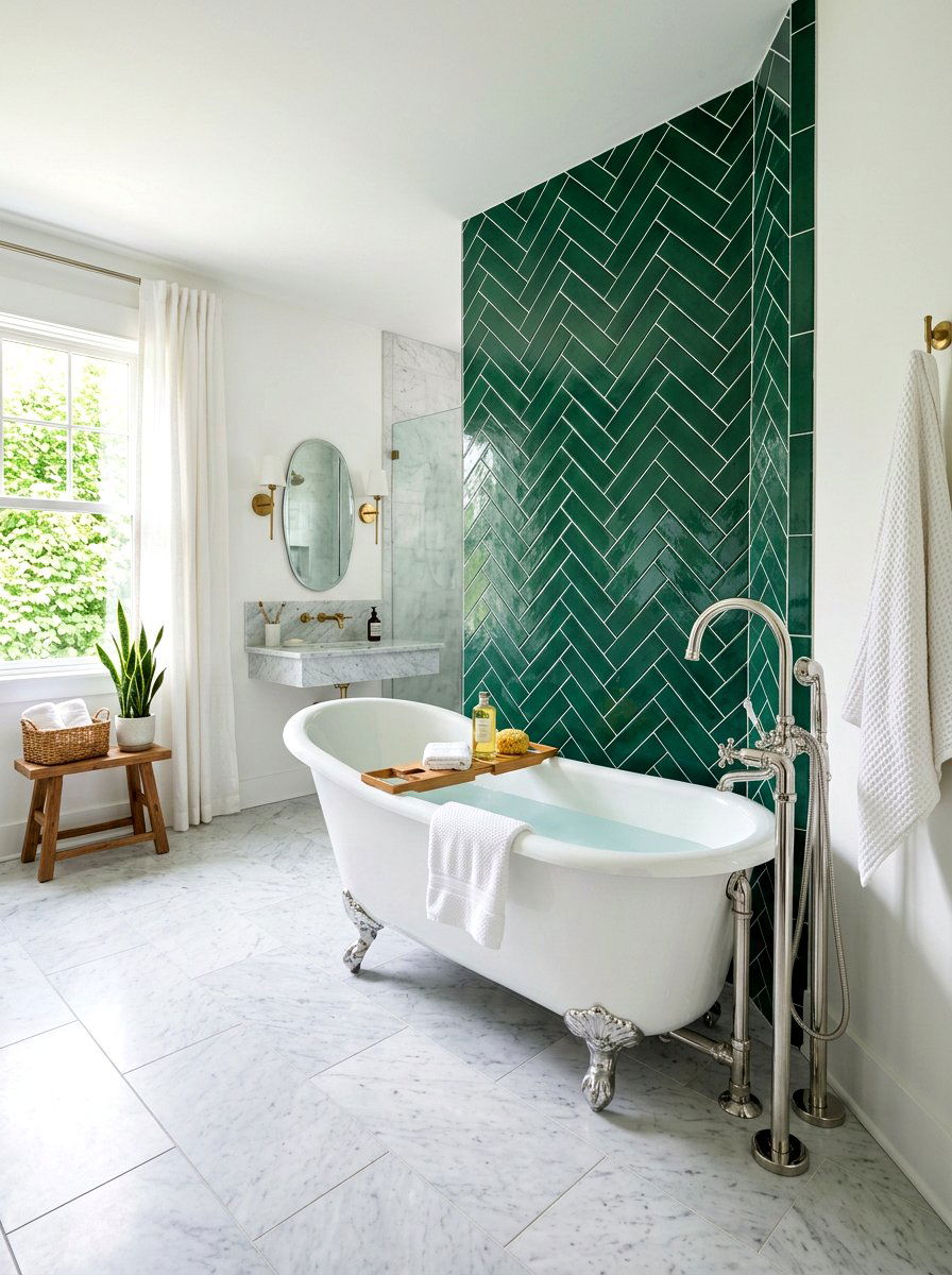 Corner Clawfoot Tub Placement - 30 clawfoot tub ideas