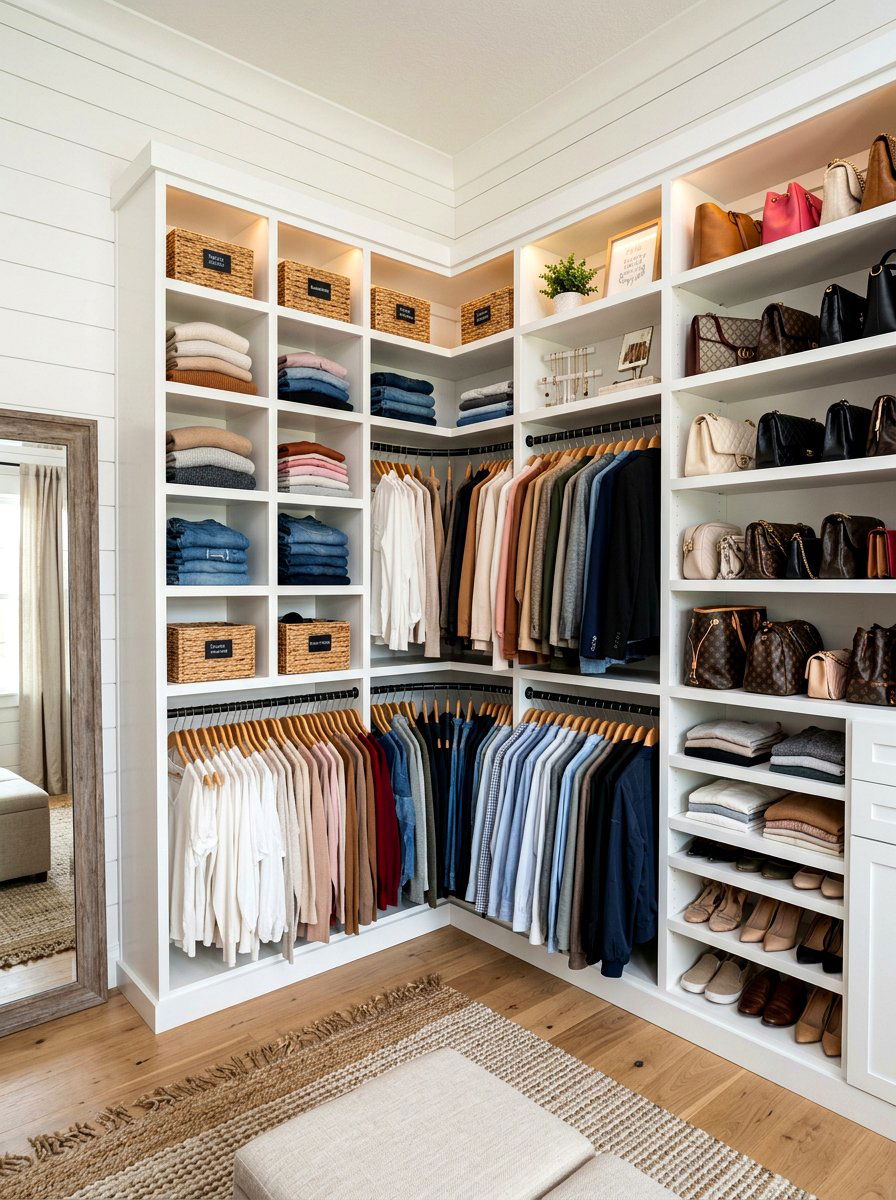 Corner Closet Storage Unit - 30 compact closet ideas