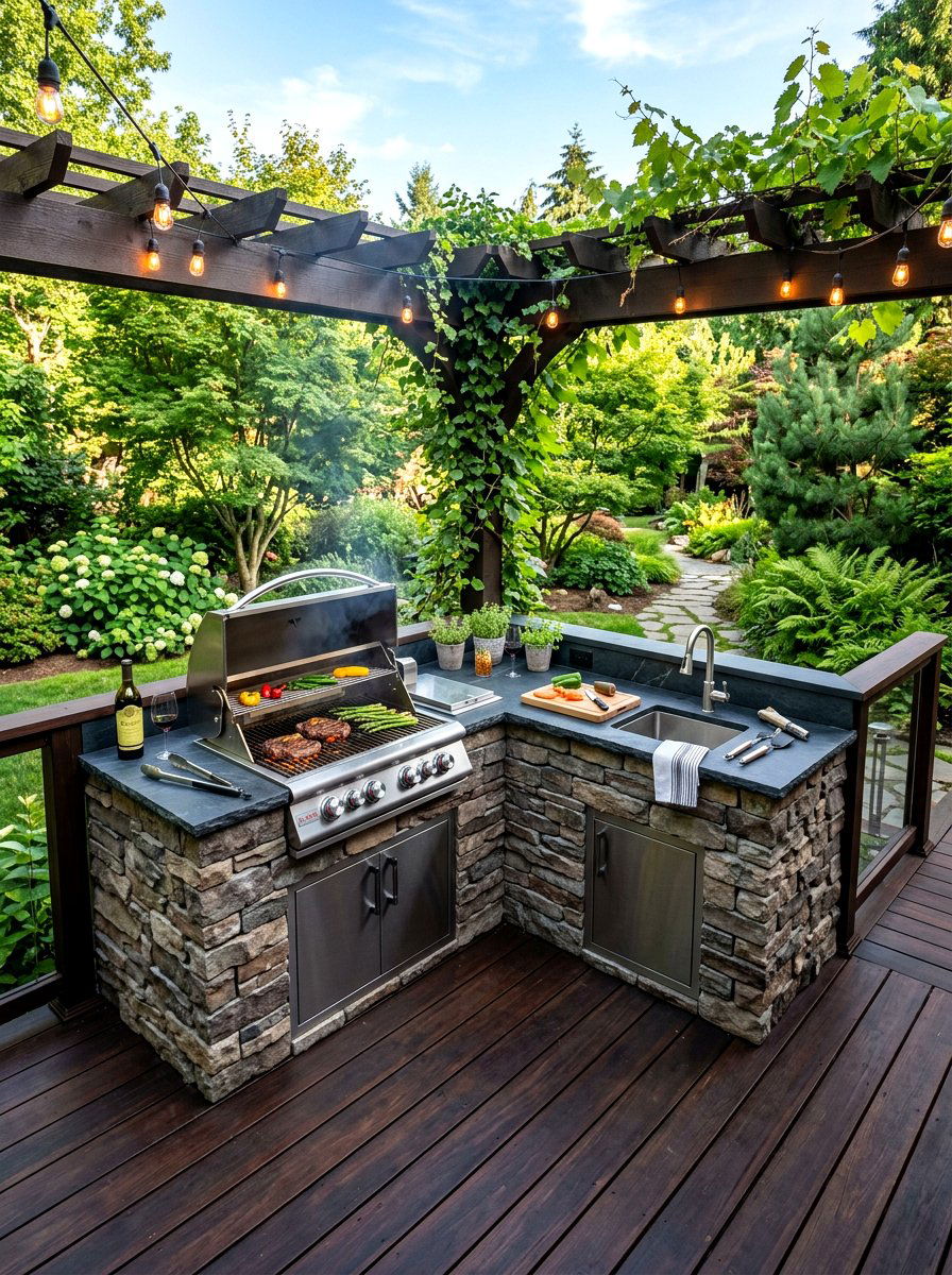 30 Deck Grill Station Ideas: Build Your Backyard BBQ Setup