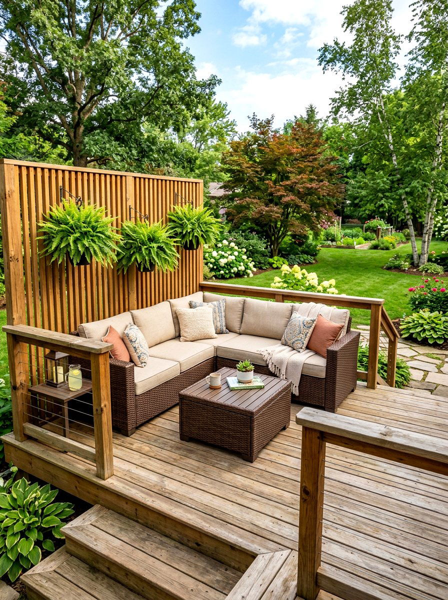 Corner Deck Sectional - 30 outdoor sectional layout ideas