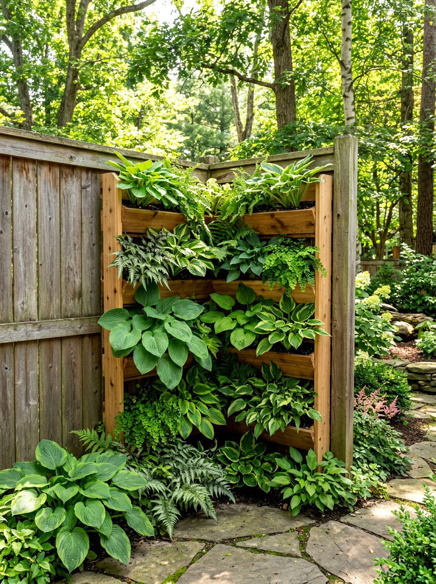 Corner Design Vertical Planter Box - 30 vertical planter box ideas