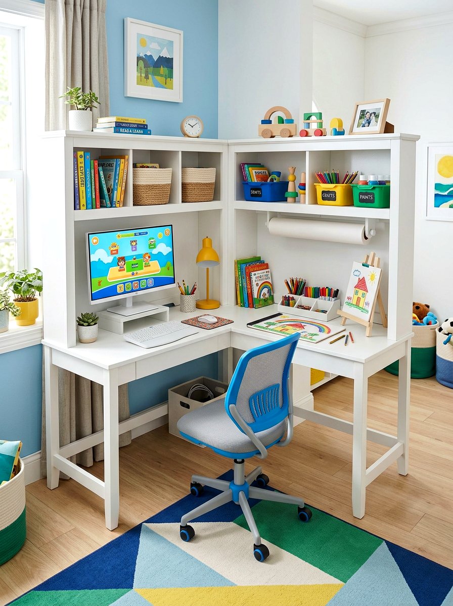 Corner Desk For Kids - 30 kids study corner ideas