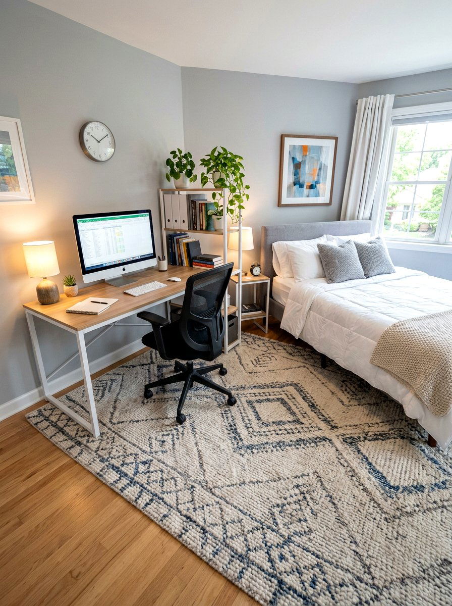 Corner Desk Guest Room Office - 30 guest bedroom office combo ideas