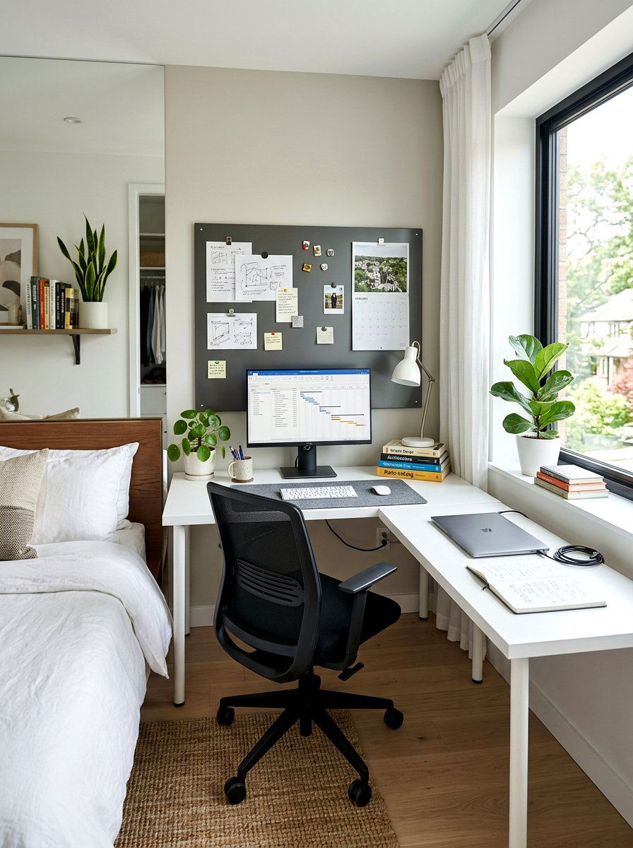 Corner Desk Study Nook - 30 study room ideas