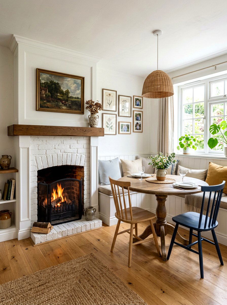 Corner Dining Room Fireplace - 30 dining room fireplace wall ideas