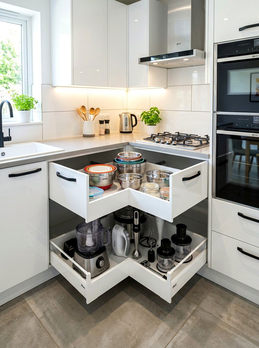 Corner Drawer Storage - 30 kitchen drawer organization ideas