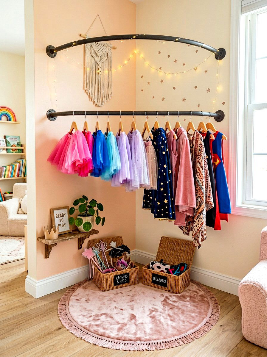 Corner Dress Up Station - 30 dress up station ideas