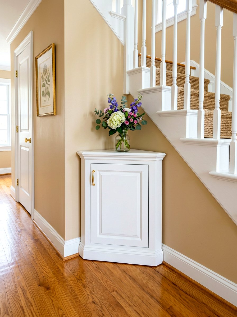 Corner Entryway Cabinet - 30 small entry storage ideas