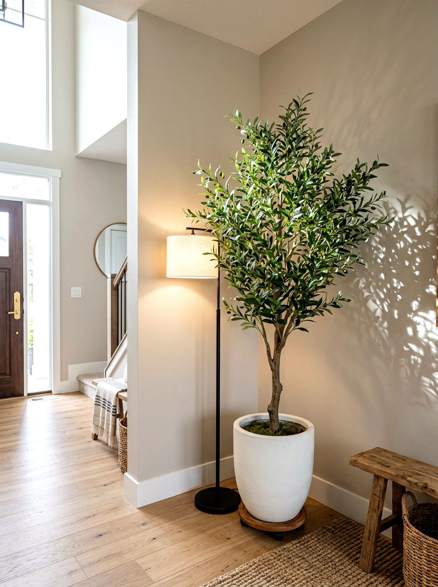 Corner Entryway Olive Tree - 30 olive tree entry ideas