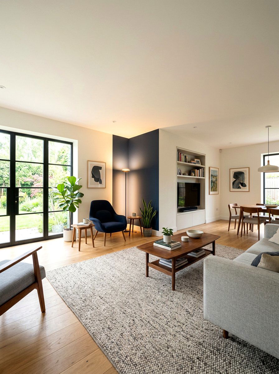 Corner Floor Lamp - 30 no overhead light apartment ideas