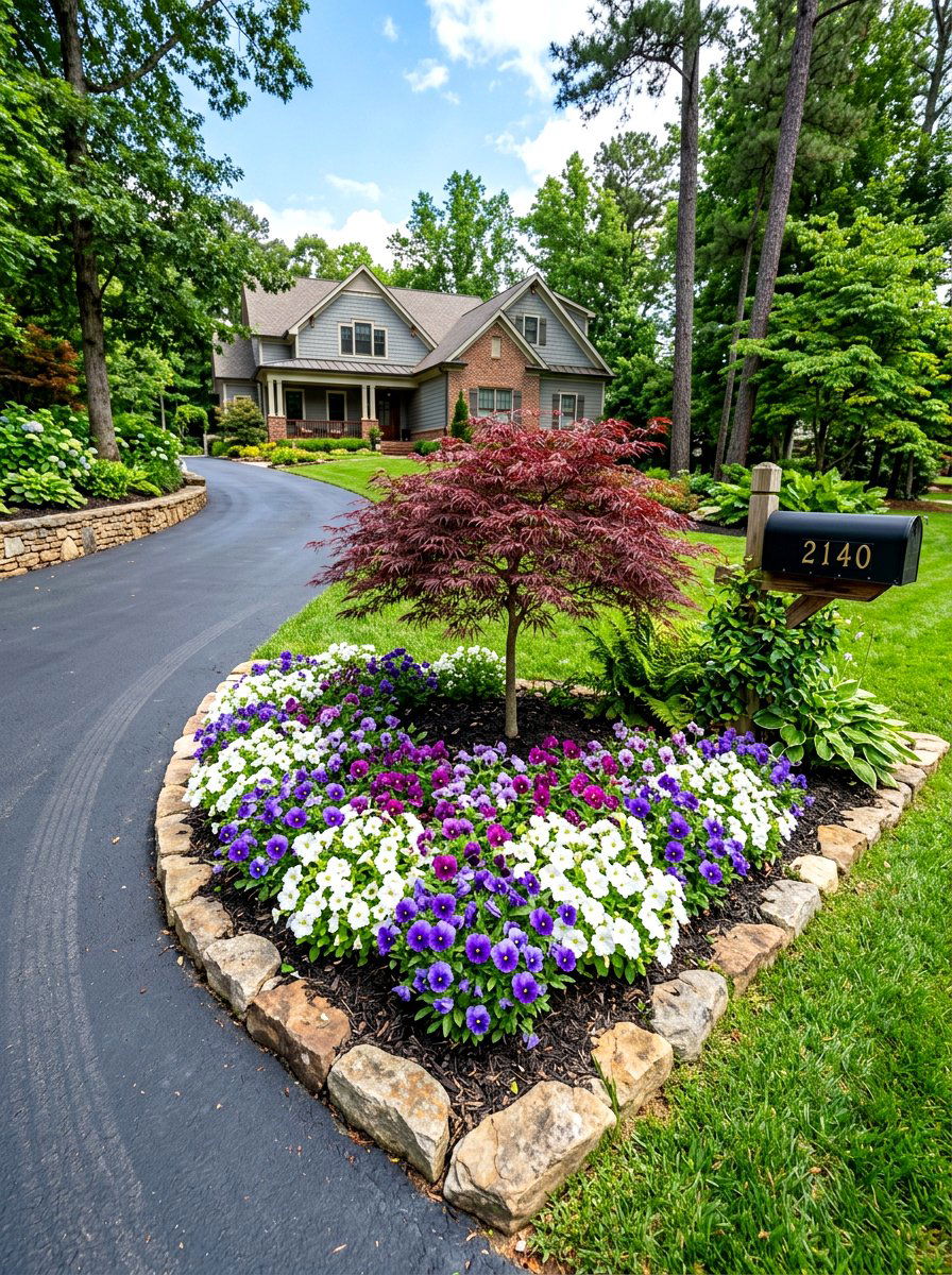 Corner Flower Bed - 30 front yard flower bed ideas