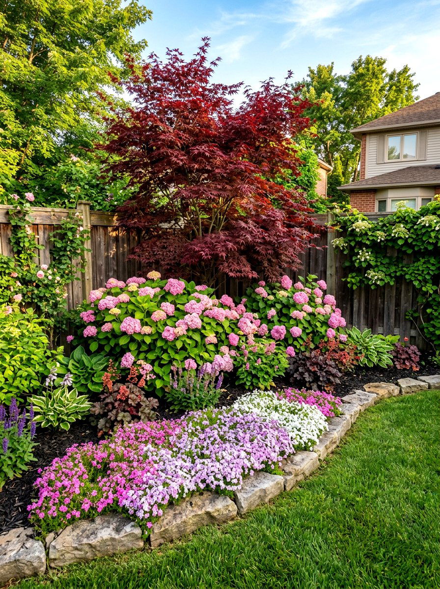 Corner Flower Bed - 30 simple flower bed ideas
