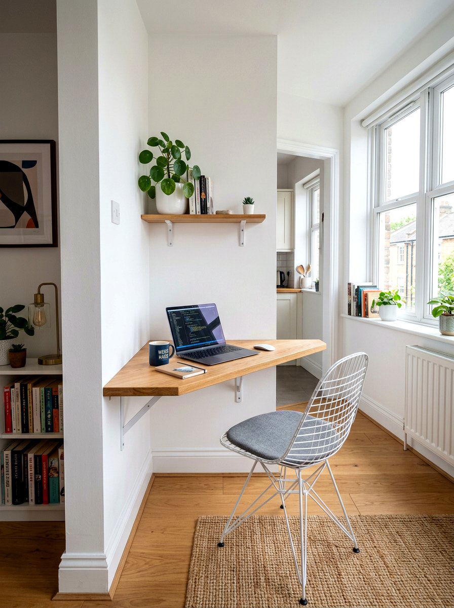 Corner Fold Down Desk - 30 fold down desk apartment ideas