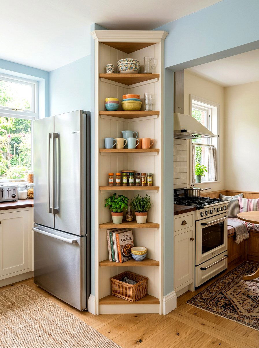 Corner Freestanding Storage Unit - 30 freestanding kitchen cabinet ideas
