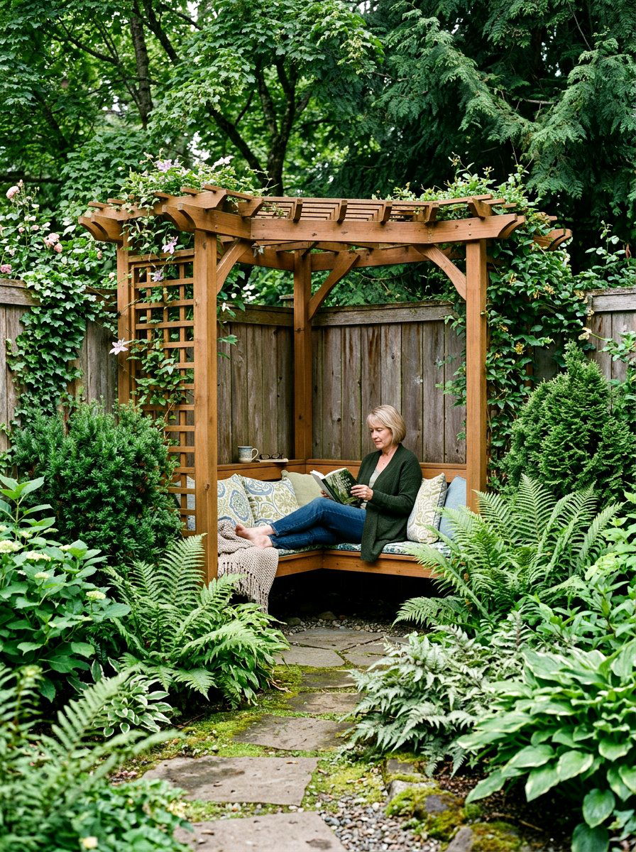 Corner Garden Arbor - 30 garden arbor ideas