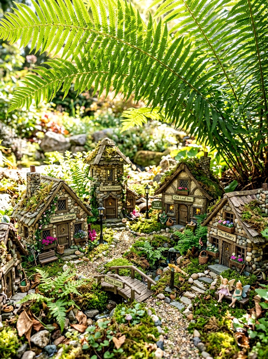 Corner Garden Fairy Village - 30 corner garden ideas