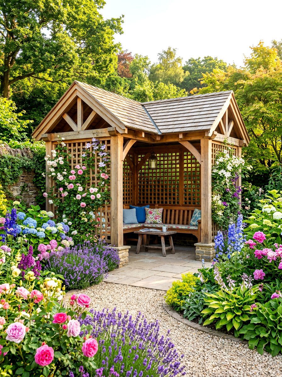 Corner Garden Gazebo - 30 budget gazebo ideas