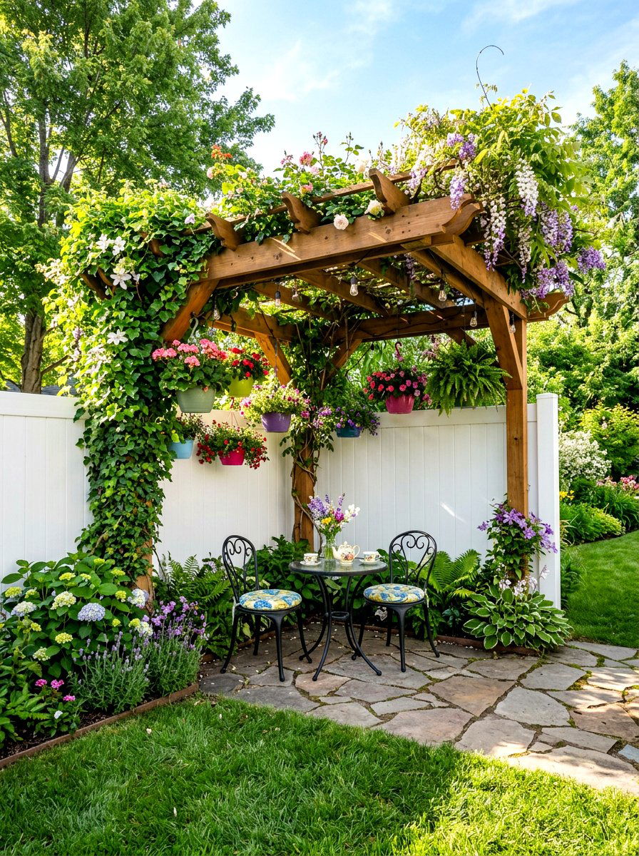 Corner Garden Pergola - 30 garden pergola ideas