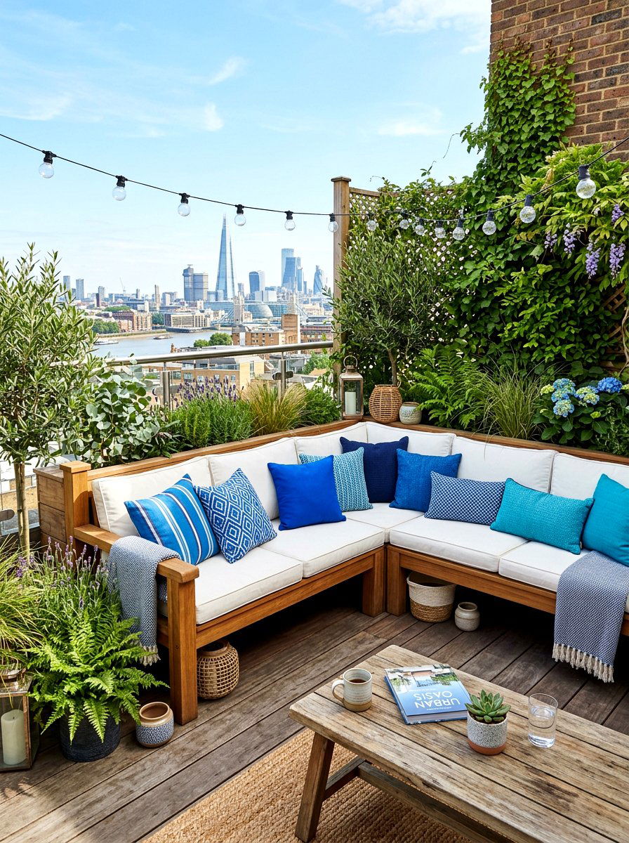 Corner Garden Seating - 30 garden bench ideas