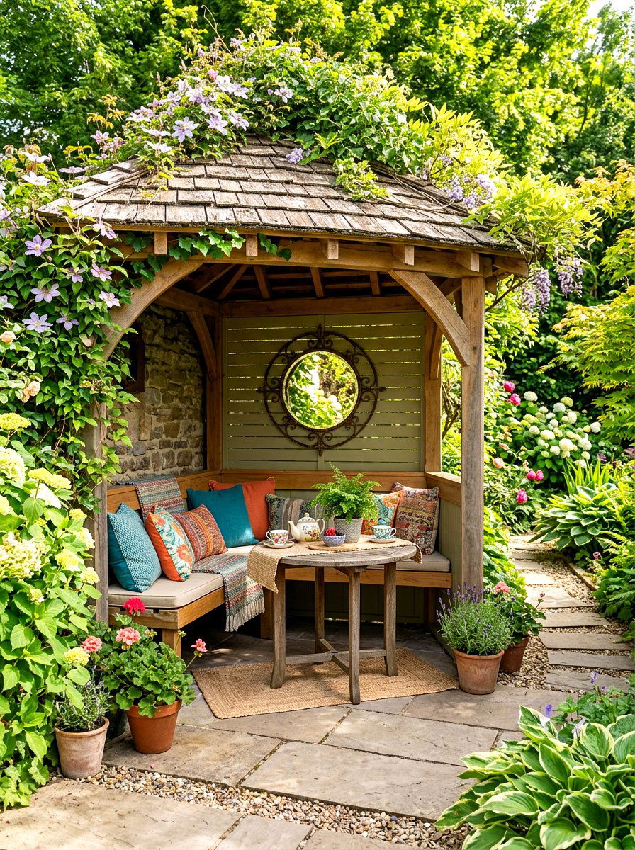 Corner Gazebo - 30 gazebo decorating ideas