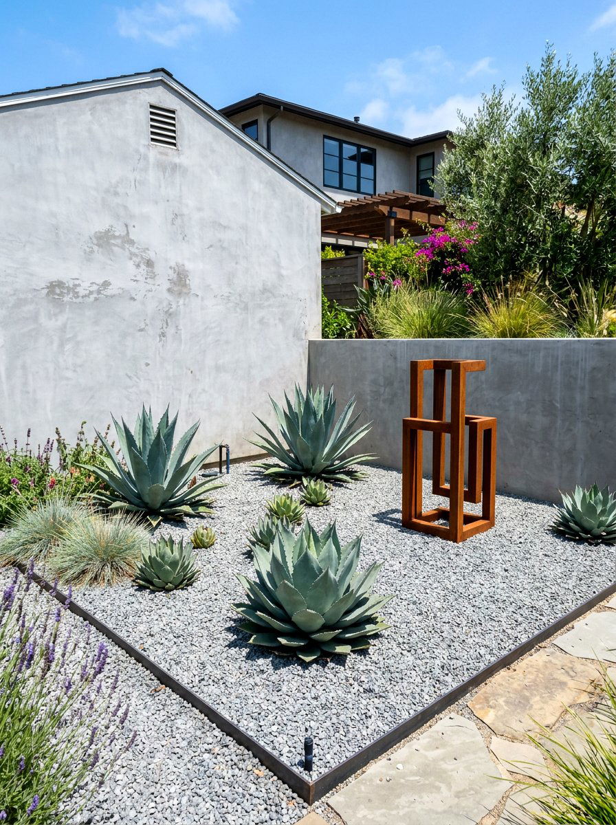Corner Gravel Garden Design - 30 corner garden ideas