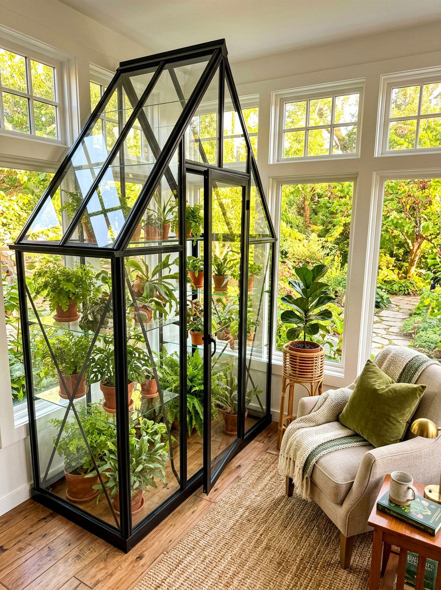 30 Indoor Greenhouse Ideas to Grow More Plants in Less Space