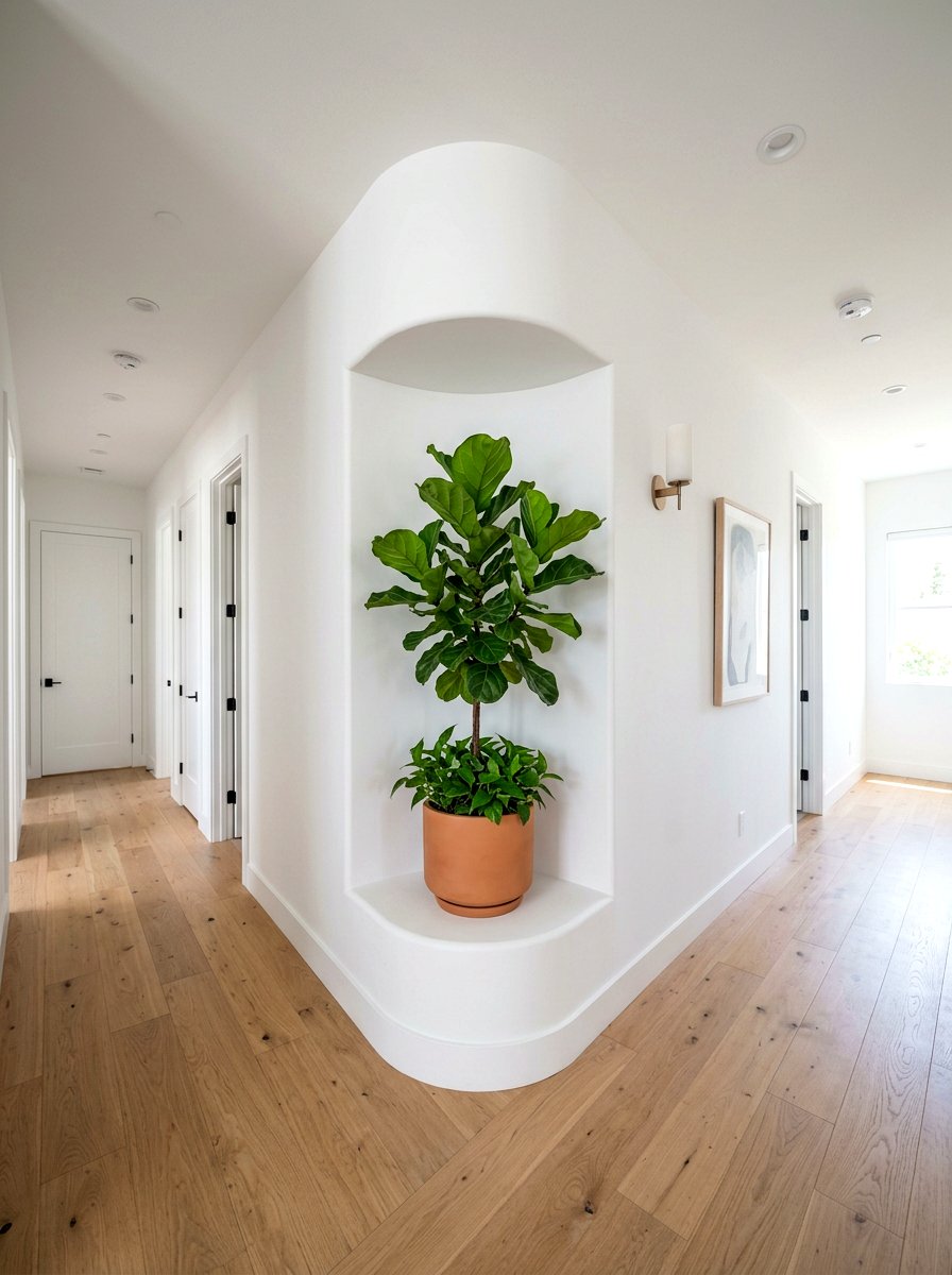 Corner Hallway Wall Niche - 30 built in hall niche ideas