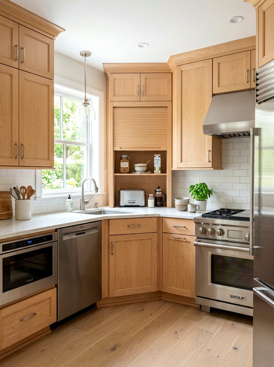 Corner Kitchen Cabinet - 30 appliance garage ideas