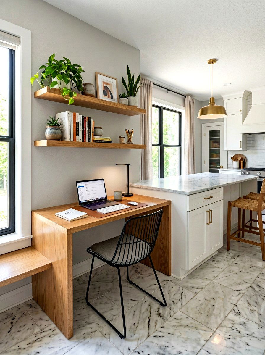 Corner Kitchen Desk - 30 kitchen desk nook ideas