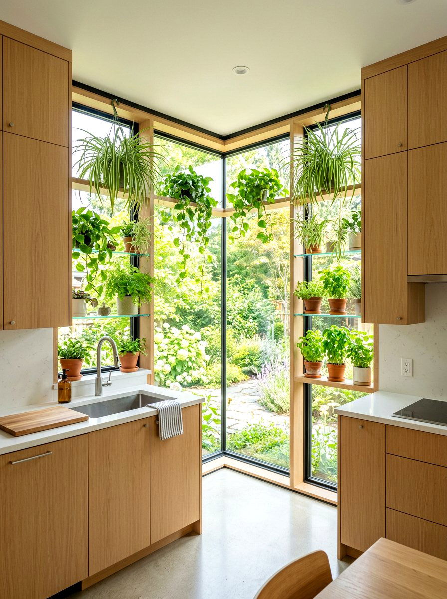 Corner Kitchen Garden Window - 30 greenhouse window kitchen ideas