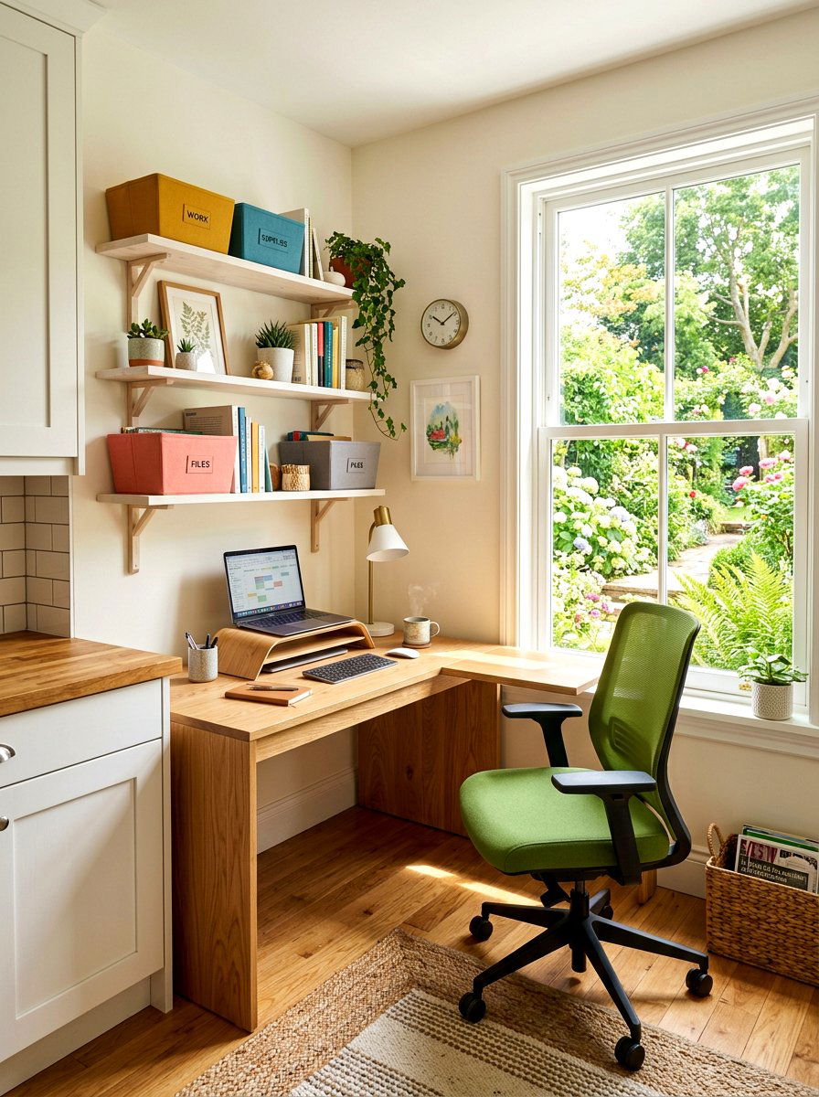 Corner Kitchen Office - 30 homework station kitchen ideas