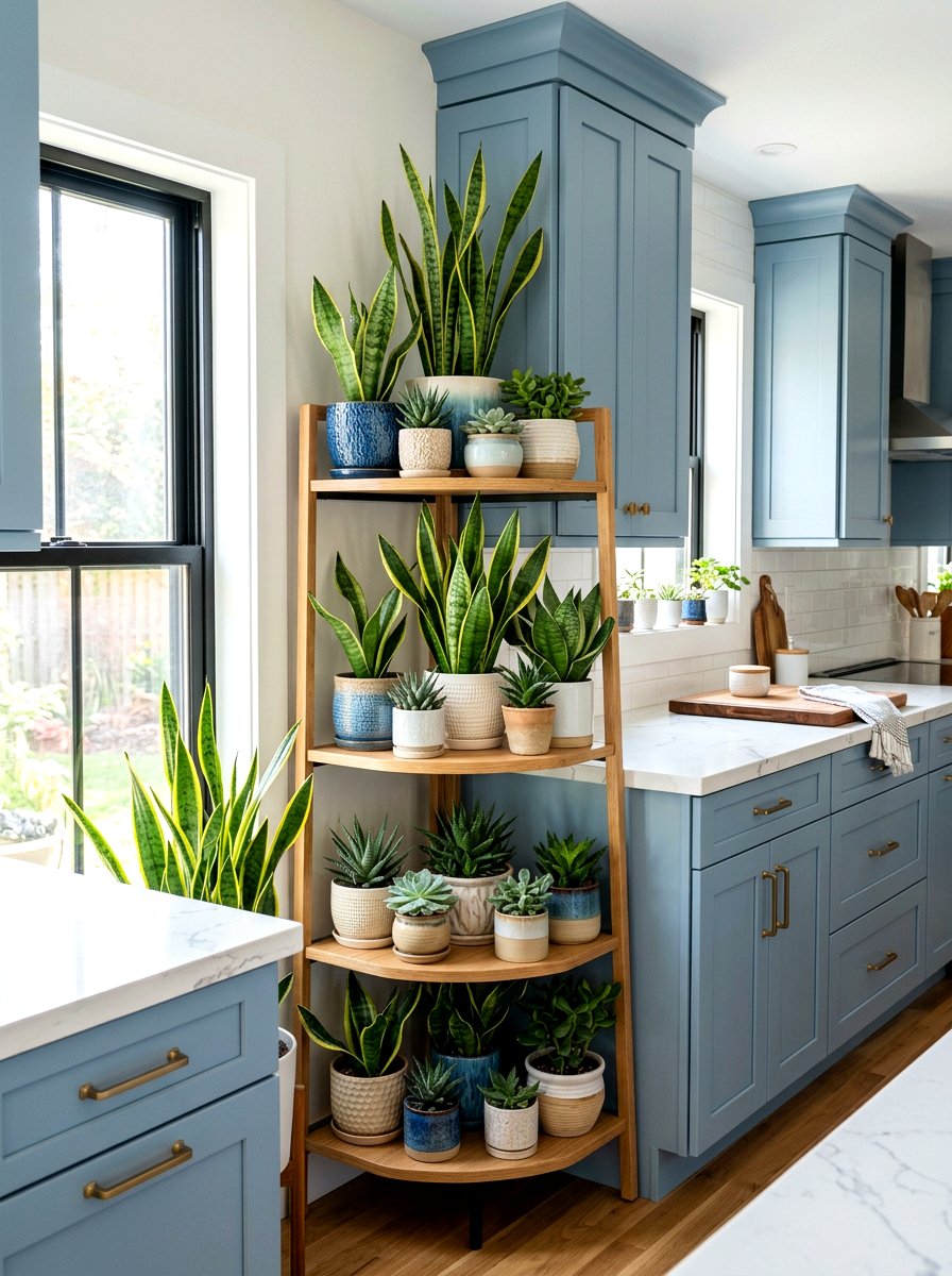 Corner Kitchen Plant Shelf - 30 kitchen plant ledge ideas
