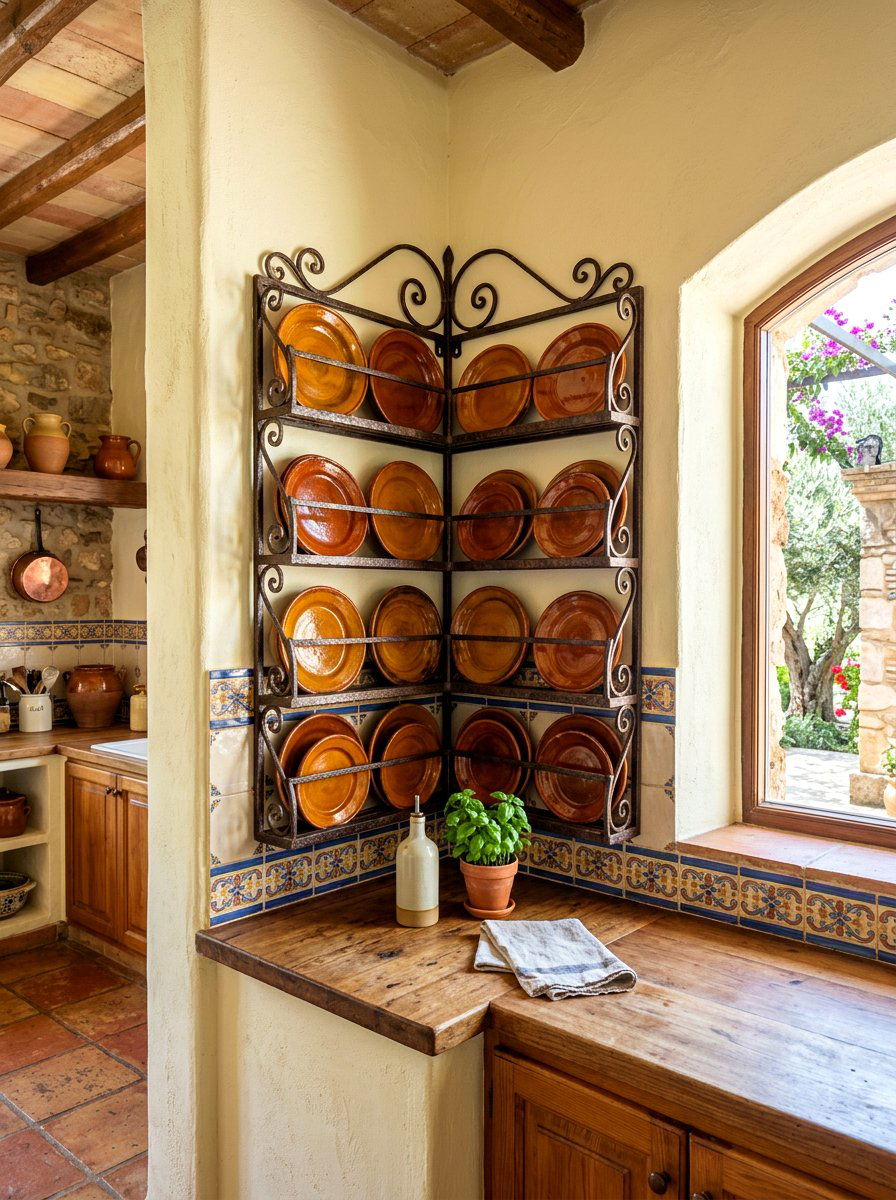 Corner Kitchen Plate Rack - 30 plate display kitchen ideas