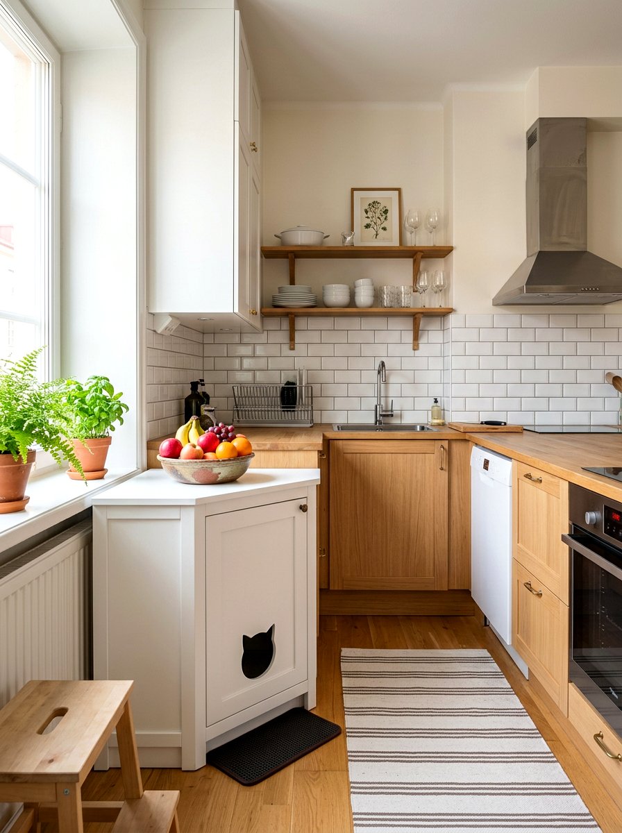 Corner Litter Box Furniture - 30 hidden litter box furniture ideas