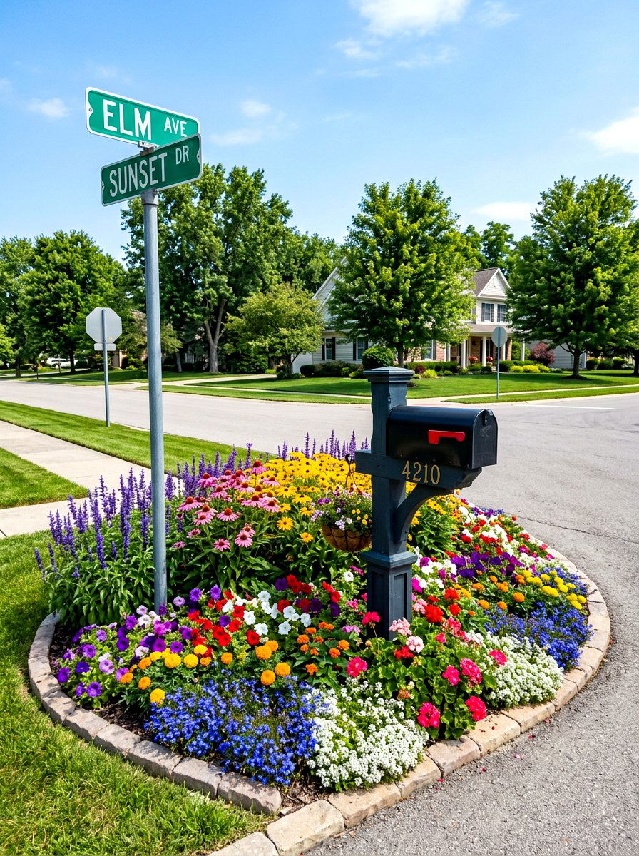 Corner Lot Mailbox - 30 mailbox landscaping ideas