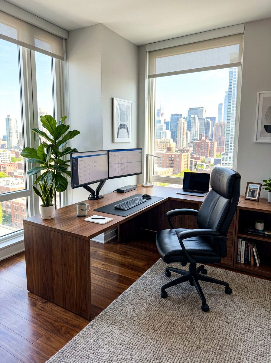 Corner Office Desk - 30 home office desk ideas