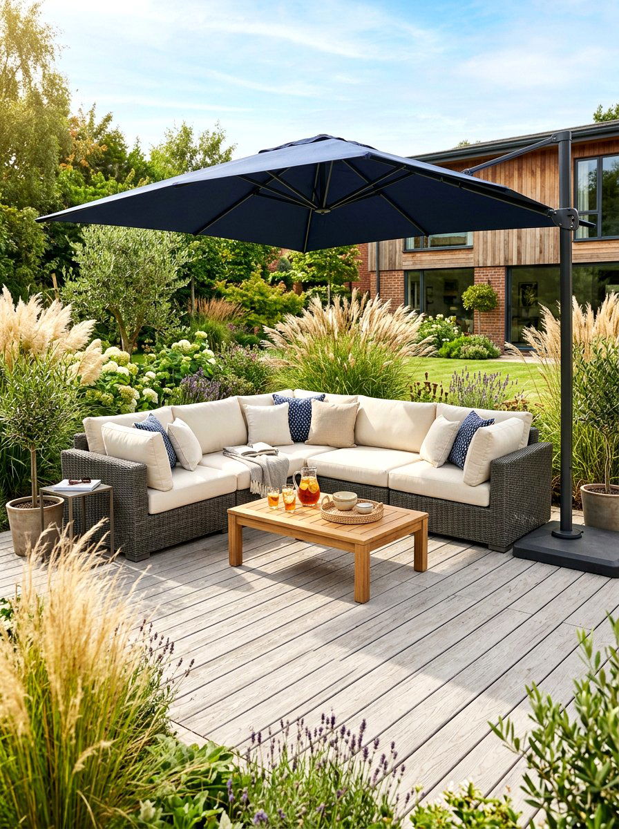 Corner Outdoor Sectional - 30 garden seating ideas
