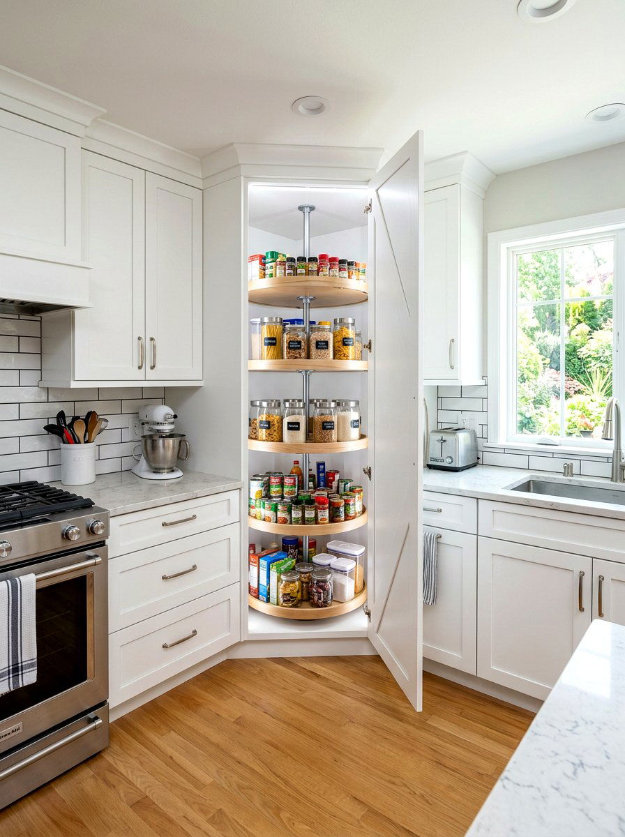 Corner Pantry Cabinet - 30 English pantry kitchen ideas